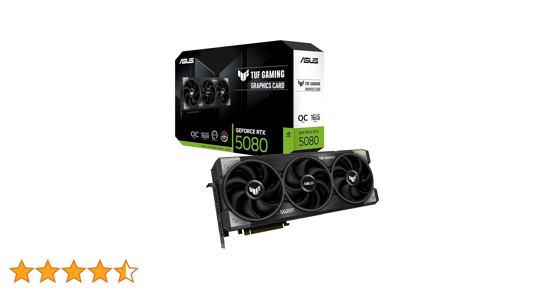 グラフィックボード・グラボ・ビデオカード TUF Gaming GeForce RTX 5080 16GB GDDR7 ASUS TUF Gaming GeForce RTX™ 5080 16GB GDDR7 OC Edition